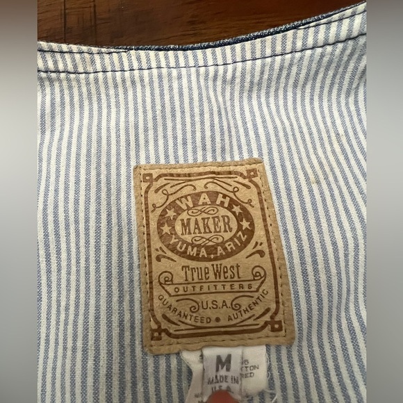 Vintage Wah Maker Denim Unisex Vest - Picture 2 of 5
